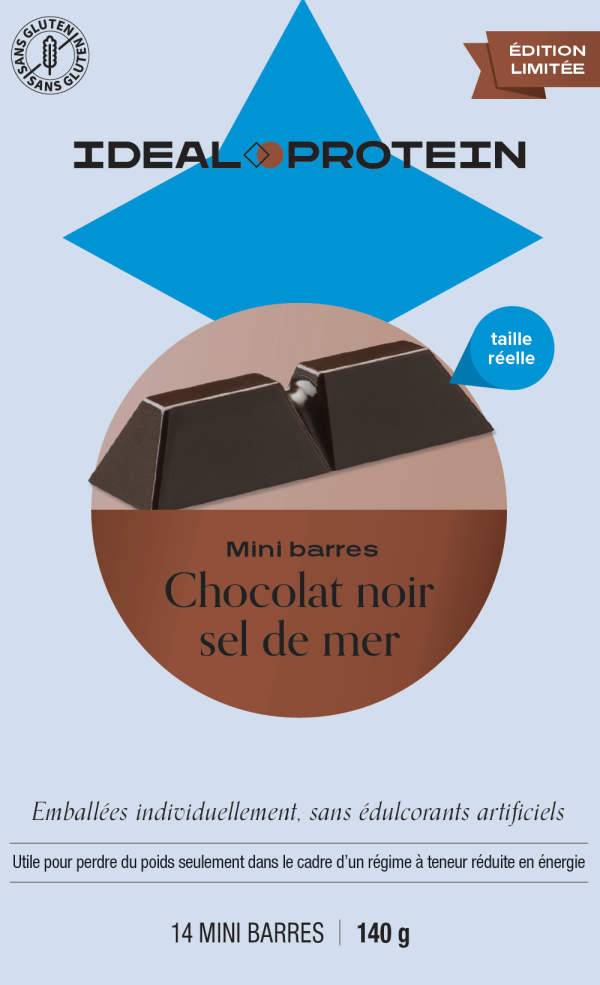 mini-barre chocolat noir-boîte